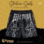 Gothic Thunder Streetwear Shorts ? Bold & Electric Design