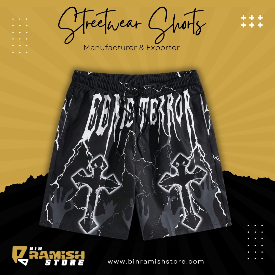 Street Wear Shorts Bin Ramish Store Manufacturing (18) Streetwear Shorts by Bin Ramish Store - Image 1