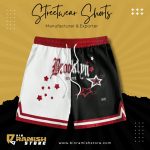 Black & White ?Brooklyn? Streetwear Shorts ? Star Graphic Style