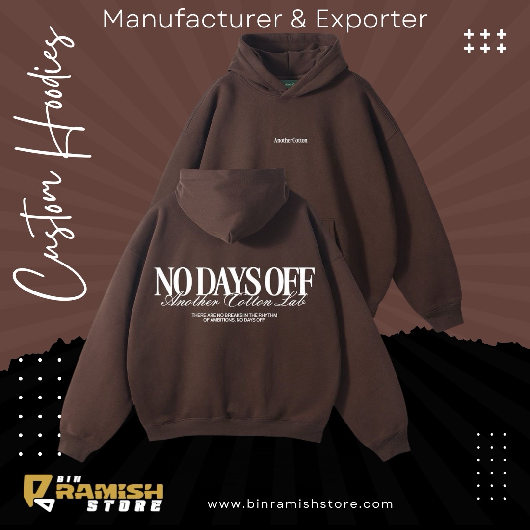 orange-minimalist-product-launch-instagram-post-1-2 Premium Custom ?No Days Off? Hoodie ? Heavyweight Cotton | Manufacturer & Exporter - Image 1