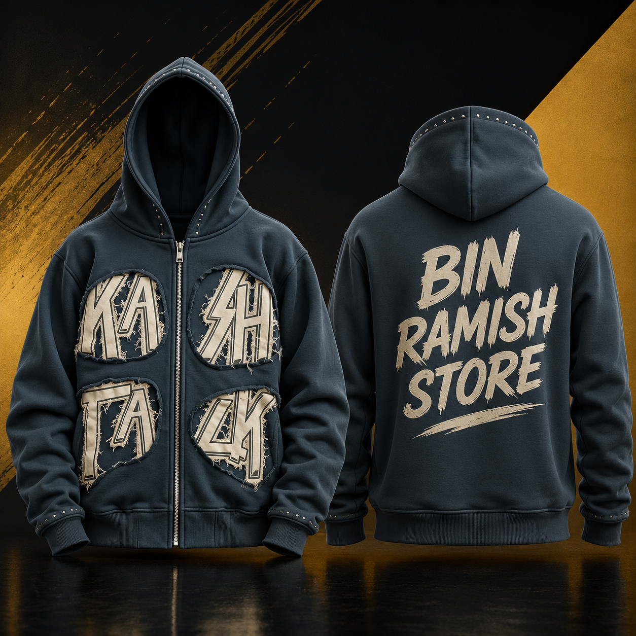 ChatGPT Image Jul 29, 2026, 01_25_00 PM Custom Distressed Zip-Up Hoodie Manufacturer | Premium Streetwear Hoodies Wholesale Supplier & Worldwide Exporter | Bin Ramish Sto - Image 1