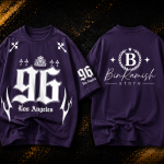 Custom Purple Oversized Graphic T-Shirt Manufacturer | Wholesale Streetwear Clothing Exporter | Bin Ramish Store
