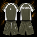Custom Cargo Sports T-Shirt & Cargo Shorts Set Manufacturer | OEM Activewear Supplier, Wholesaler & Worldwide Exporter