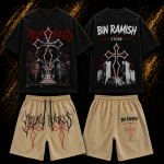 Custom Gothic Graphic Oversized T-Shirt & Shorts Set Manufacturer | OEM Streetwear Supplier, Wholesaler & Worldwide Exporter
