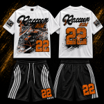 Custom Racing Graphic T-Shirt & Athletic Shorts Set Manufacturer | OEM Streetwear Supplier, Wholesaler & Worldwide Exporter