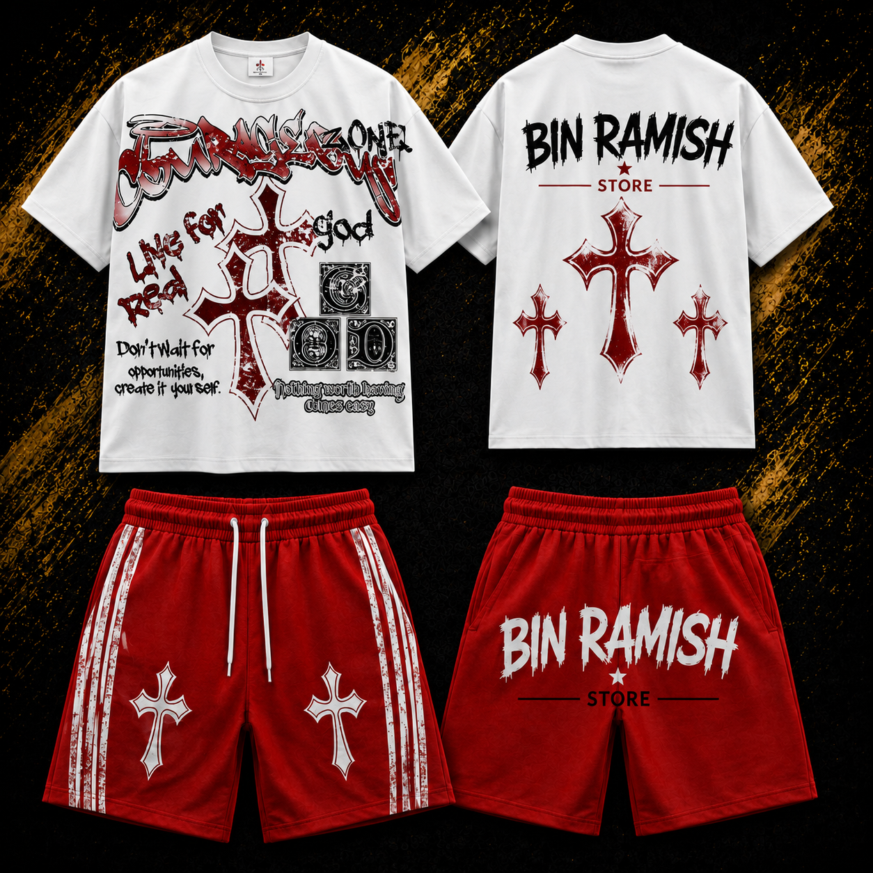 ChatGPT Image Aug 1, 2026, 12_25_19 PM Custom Gothic Streetwear T-Shirt & Shorts Set Manufacturer | OEM Graphic Apparel Supplier, Wholesaler & Worldwide Exporter - Image 1