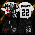 Custom Urban Graphic T-Shirt & Acid Wash Shorts Set Manufacturer | OEM Streetwear Supplier, Wholesaler & Worldwide Exporter
