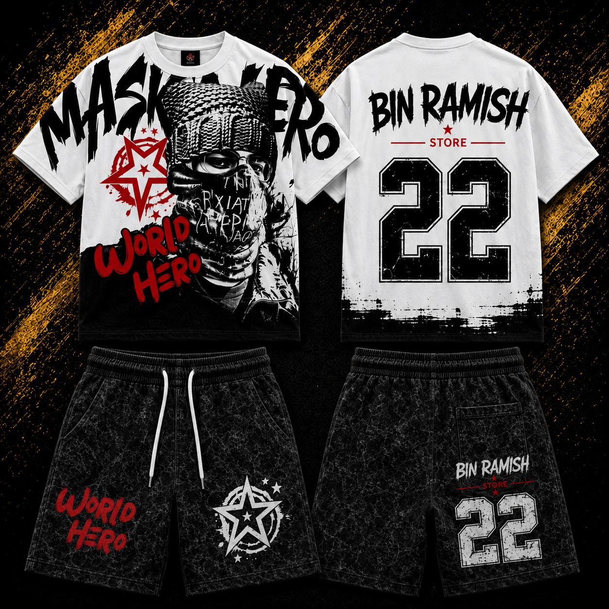 ChatGPT Image Aug 1, 2026, 12_28_52 PM Custom Urban Graphic T-Shirt & Acid Wash Shorts Set Manufacturer | OEM Streetwear Supplier, Wholesaler & Worldwide Exporter - Image 1