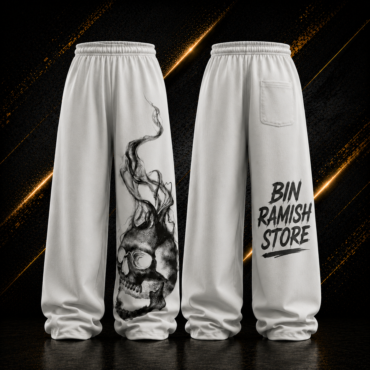ChatGPT Image Aug 3, 2026, 05_30_56 PM Custom White Graphic Oversized Sweatpants Manufacturer | Premium Baggy Streetwear Joggers Wholesale Supplier & Worldwide Exporter - Image 1
