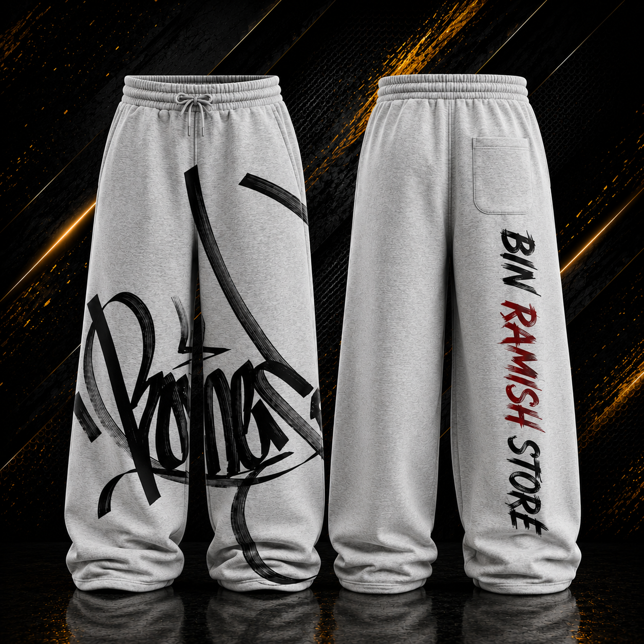 ChatGPT Image Aug 3, 2026, 05_53_46 PM Custom White Oversized Streetwear Sweatpants Manufacturer | Premium Graffiti Graphic Baggy Joggers | OEM & ODM Wholesale Exporter - Image 1