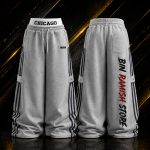 Custom Oversized Track Sweatpants Manufacturer | Premium Side Stripe Baggy Joggers | OEM & ODM Wholesale Exporter Worldwide