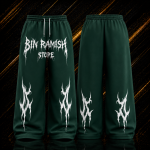 Custom Dark Green Oversized Streetwear Sweatpants Manufacturer | Premium Graphic Baggy Joggers | OEM & ODM Wholesale Exporter Worldwide