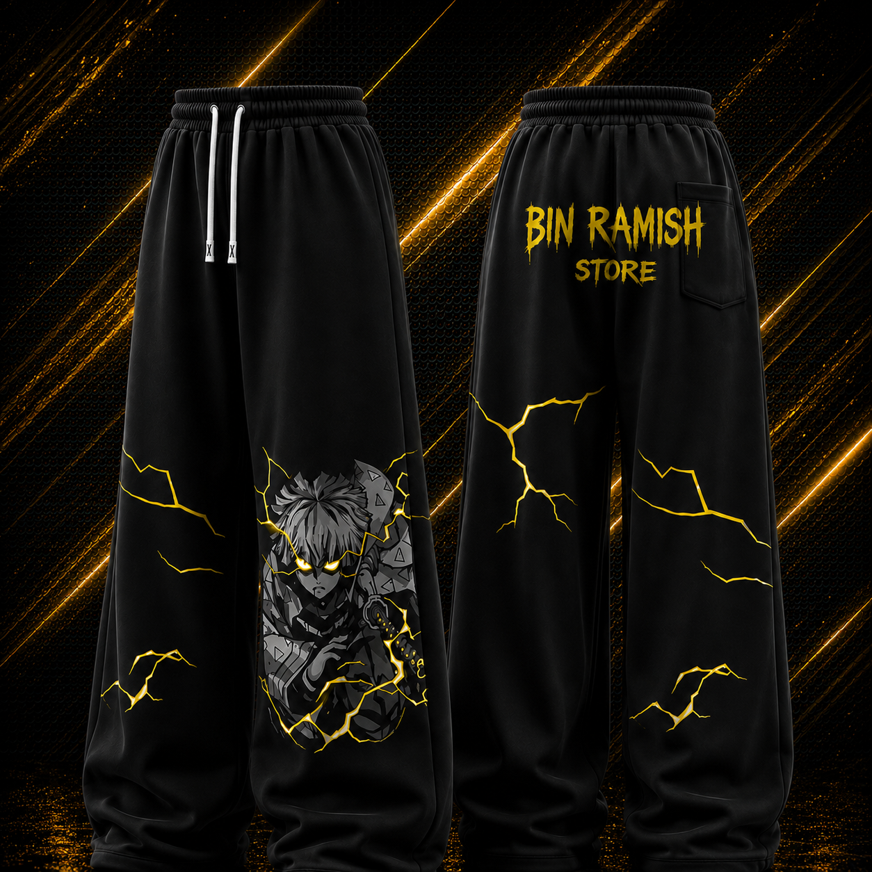 ChatGPT Image Aug 3, 2026, 07_11_58 PM Custom Black Anime Streetwear Sweatpants Manufacturer | Oversized Graphic Baggy Joggers | OEM & ODM Wholesale Exporter Worldwide - Image 1