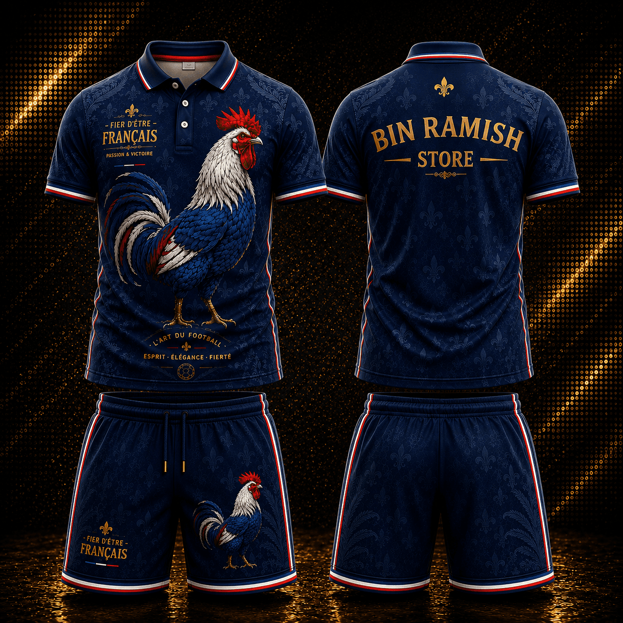 High-Quality Sublimated Football Jersey Set Custom Sportswear Manufacturer (5) Custom Sublimated Football Polo Jersey & Shorts Manufacturer | Premium Soccer Teamwear Supplier, Wholesaler & Worldwide Exporter - Image 1