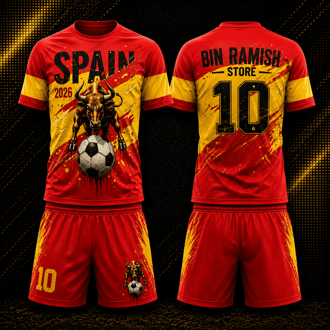 High-Quality Sublimated Football Jersey Set Custom Sportswear Manufacturer (9) Custom Sublimated Spain Football Jersey Set Manufacturer | Premium Soccer Uniform Supplier, OEM Sportswear Wholesaler & Worldwide Exporter - Image 1